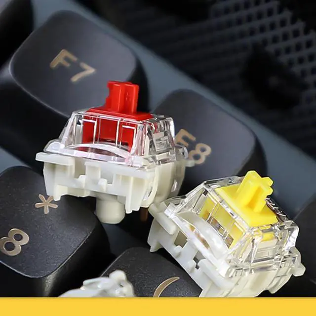 Alt view image 4 of 7 - WRIARICH DRAOZA Gateron G Red Pro 3.0 Switches 3 Pin Pre Lubed RGB SMD Linear Switches for MX Gaming Mechanical Keyboard (G Pro 3.0,Red,36PCS)