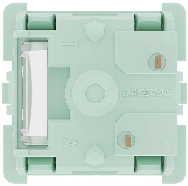 Alt view image 5 of 5 - WRIARICH GATERON Coral Keyboard Switches,Full POM Pre-lubed 43gf Linear RGB LED 5 Pin 22mm Dual-Stage Spring Key Switches for MX Mechanical Keyboard(72PCS)