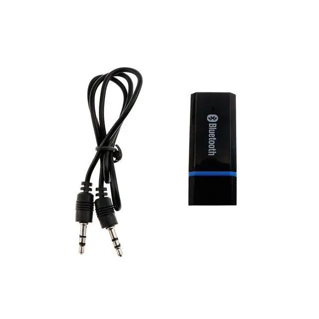 Alt view image 5 of 5 - WRIARICH USB Bluetooth Adapter, Bluetooth USB Audio Receiver Wireless Adapter for Home/Car Stereo System, Portable Speakers with AUX in & 3.5mm Cable (Black)
