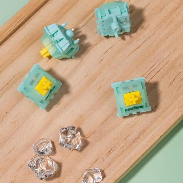 Alt view image 6 of 6 - WRIARICH Gateron Milky Jade Pro Switches,55gf Pre-lubed 5 Pin Linear Keyboard Switches Compatible MX Mechanical Gaming Keyboard72pcs