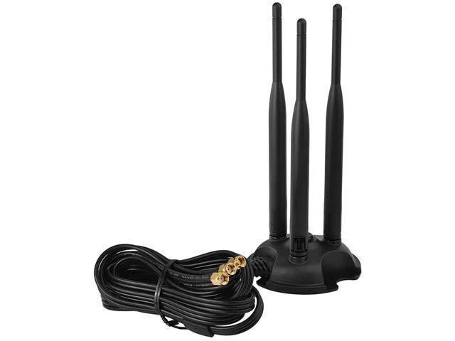 Alt view image 4 of 6 - WRIARICH 6dbi Dual Band 2.4GHz 5.8GHz Magnetic Base WiFi Antenna RP-SMA for Wireless Router Gateway PCI Express Network Cards