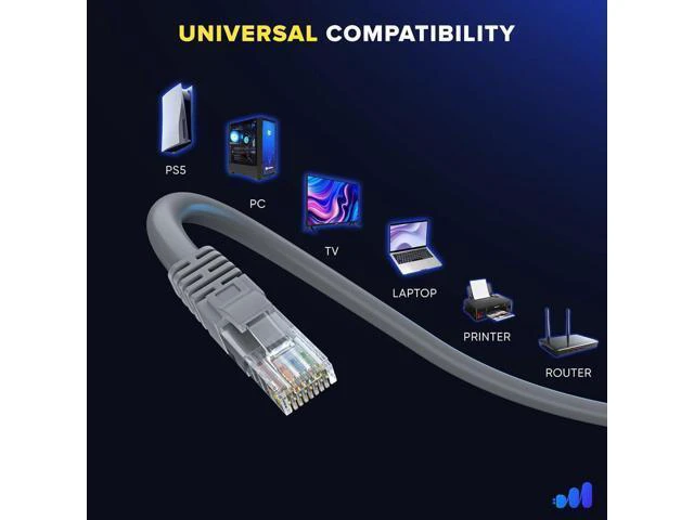 Alt view image 2 of 5 - WRIARICH Ethernet Cable Compatible with Starlink Mini, 8P8C Plug, Pure Copper Core, CAT6 Network Cable Compatible with PS5, PC, Laptop, Router, Outdoor Use (196.85, Inches)
