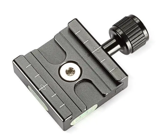 Main image of WRIARICH Aluminium 50mm Quick Release Plate QR Clamp 3/8-inch with 1/4-inch Adapter and Built-in Bubble Level
