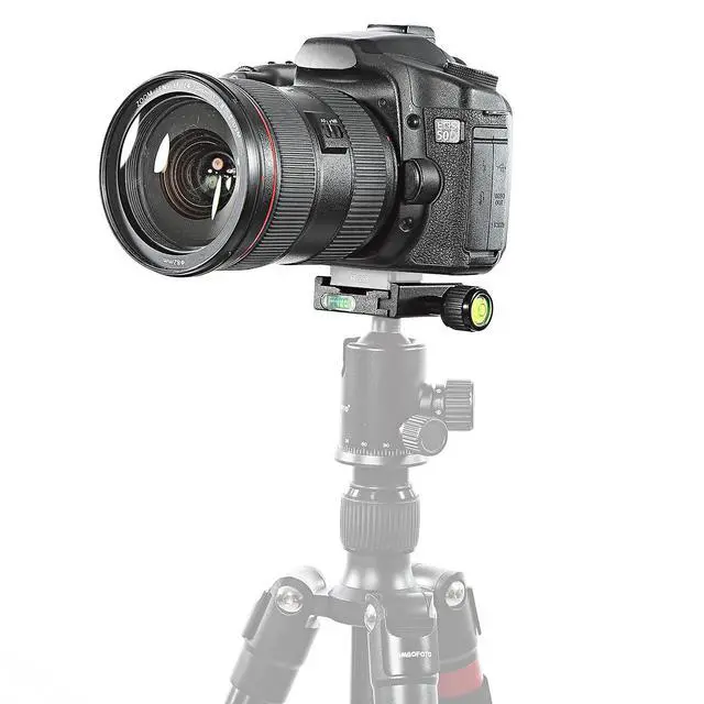 Alt view image 5 of 6 - WRIARICH Aluminium 50mm Quick Release Plate QR Clamp 3/8-inch with 1/4-inch Adapter and Built-in Bubble Level