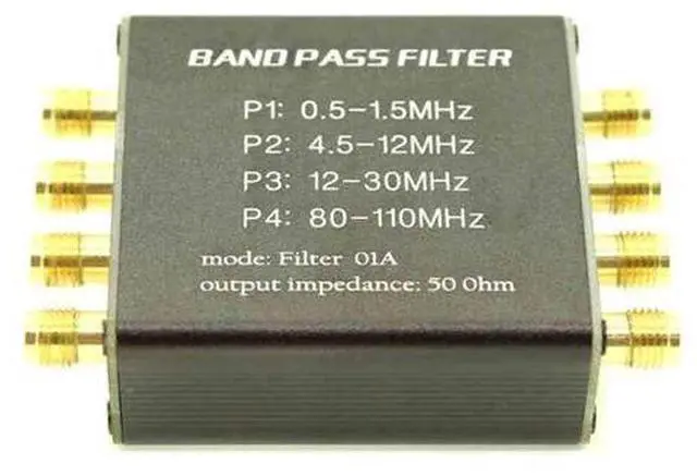 Main image of WRIARICH Malachite Radio Pre-Filter BPF Bandpass Filter 50 Ohm SMA Socket