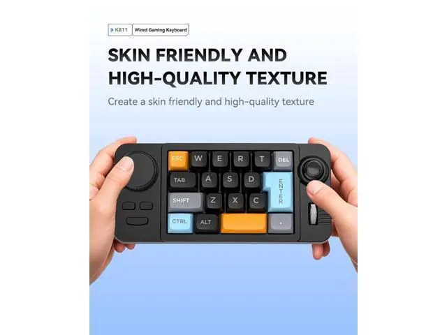 Alt view image 7 of 7 - mini Mechanical Office/Gaming Keypad, Hot-Swappable Keys, Macro Programmable Web Driver, Backlit, Type-C Wired, With rollers, joystick, and dial for PC/window/Laptop and desktop computer (Black)