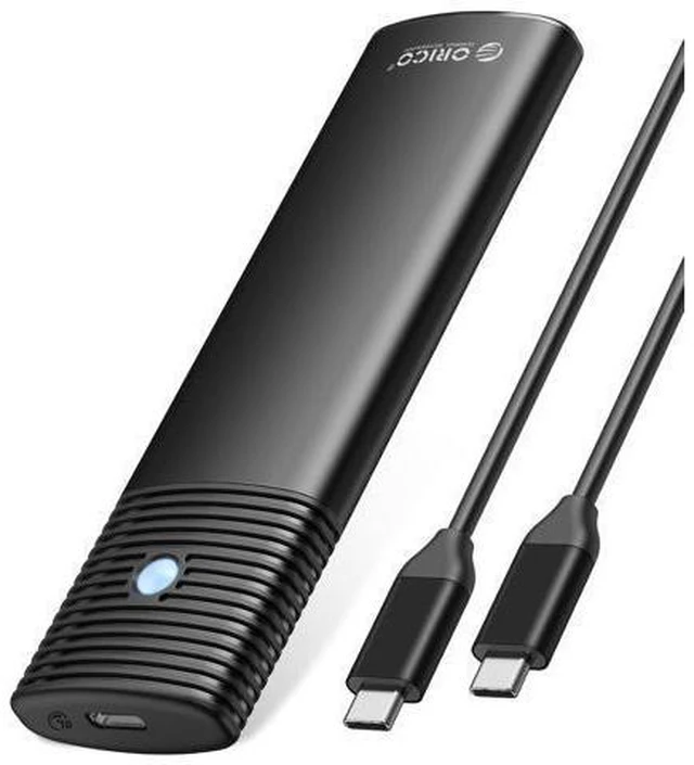 Main image of WRIARICH Aluminum M.2 NVMe SSD Enclosure , Tool-Free 10Gbps USB C Adapter, USB 3.2 M.2 NVMe Reader, External SSD Case Thunderbolt 3 Compatible, Supports 4TB 2230/2242/2260/2280 PCIe M-Key SSDs-PWM2-BK