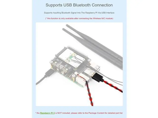 Alt view image 5 of 7 - WRIARICH PCIe to MiniPCIe Adapter for Raspberry Pi 5Compatible with Various MiniPCIe Wireless NIC and AI Modules,Supports USB Bluetooth Connection