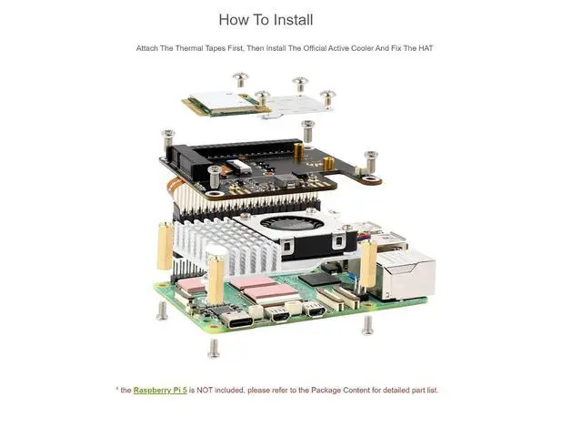 Alt view image 6 of 7 - WRIARICH PCIe to MiniPCIe Adapter for Raspberry Pi 5Compatible with Various MiniPCIe Wireless NIC and AI Modules,Supports USB Bluetooth Connection