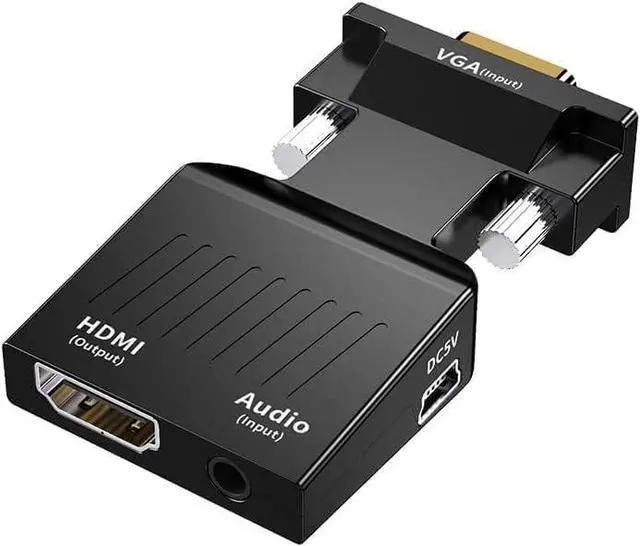 Main image of WRIARICH VGA to HDMI Adapter Converter with Audio AUX Cable 1080P 60Hz Resolution with Audio Support for Computer PC Laptop Monitor Beamer HDTV UVM