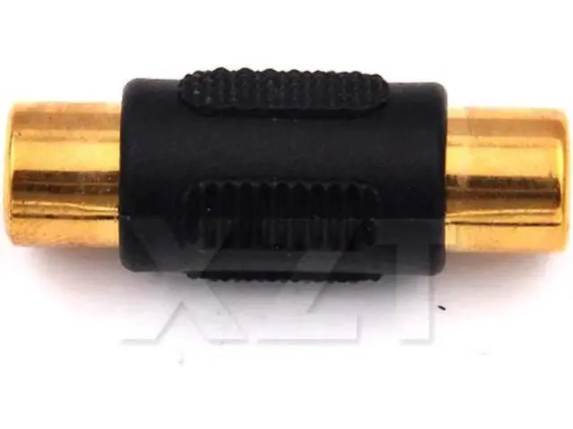 Alt view image 2 of 6 - WRIARICH est Hot 50pcs/Lot RCA Phono Coupler Female to Female F/F Audio Video Connector Adaptor gold plated