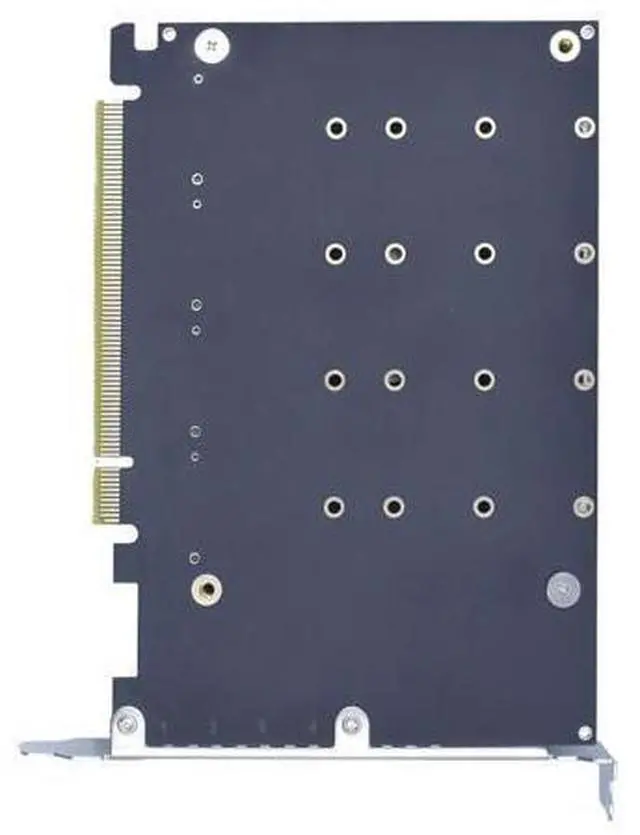 Alt view image 7 of 7 - WRIARICH M.2 PCIe Adapter x16 Gen4 for 4 Ports M2 SSDs, PCIe M.2 Expansion Card for 4 M.2 2280 2260 2242 2230 NVMe SSDs M Key with Advanced Cooling Ultra Quiet DC Brushless Fan