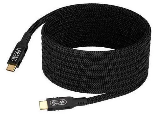 Main image of WRIARICH Vszerda USB c Cable 3.2 gen 2 Data Transfer 20gbpsType C to Type C Long Cable 16.5ft/5m PD 100W Fast Charge4k@60hz Video Cable for Monitor.