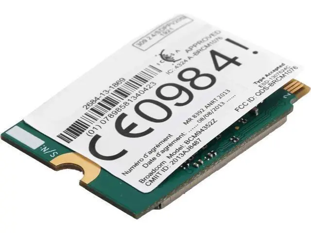 Alt view image 4 of 7 - WRIARICH BCM94352Z Dual Band NGFF M.2 Wireless Network Card,4.0, 802.11ac WiFi Adapter (2 Built-in Antennas)