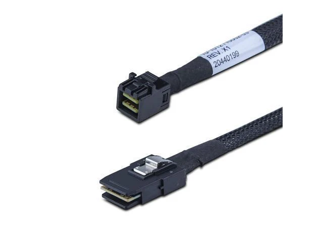 Alt view image 3 of 4 - WRIARICH SFF-8643 to SFF-8087 Mini SAS HD Cable, SAS 3.0 to 2.0, Compatible with RAID Controllers, Servers, Backplanes and Hosts, 100-Ohm, 0.5-m(1.6ft), 4 Pack