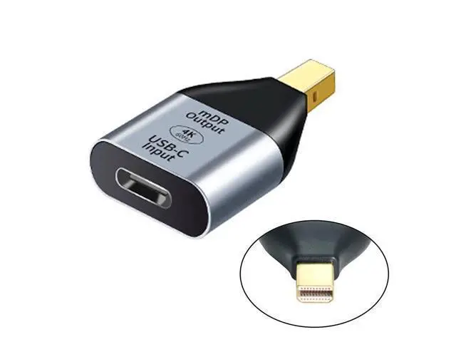 Alt view image 2 of 7 - WRIARICH USB-C Type C Female Source to Mini Displayport DP HDTV Adapter 4K 60hz 1080p for Tablet & Phone & Laptop