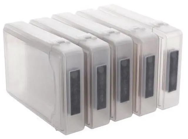 Main image of WRIARICH 5 Pcs 3.5" IDE SATA HDD Hard Drive Disk Plastic Storage Box Case Enclosure Cover