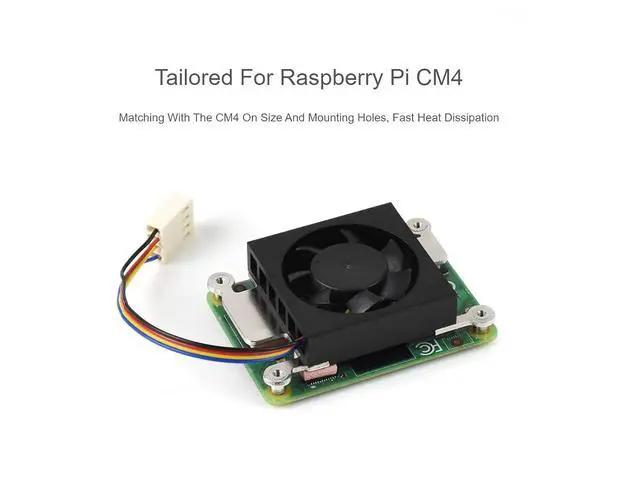 Alt view image 3 of 7 - WRIARICH Dedicated All-in-One 3007 Cooling Fan for Raspberry Pi Compute Module 4 CM4, PWM Speed Adjustment,Low Noise, More Practical,with Thermal Tapes