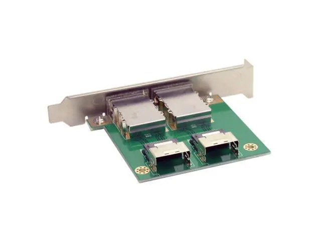 Alt view image 3 of 5 - WRIARICH chenyang Mini SAS 2 SFF-8088 to 2 SFF-8087 HD Data Server Converter Adapter with Bracket