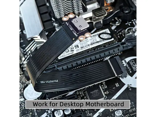 Alt view image 7 of 7 - WRIARICH 2280 NGFF PCI-E4.0 M.2 M-Key to Oculink SFF-8612 SFF-8611 Host Cable 15cm for NVME U.2 SSD Egpu