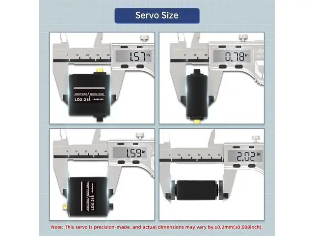 Alt view image 2 of 7 - WRIARICH LDX-218 Full Metal Gear Standard Digital Servo with 17kg High Torque Dual Ball Bearing for Robot(Control Angle 180)