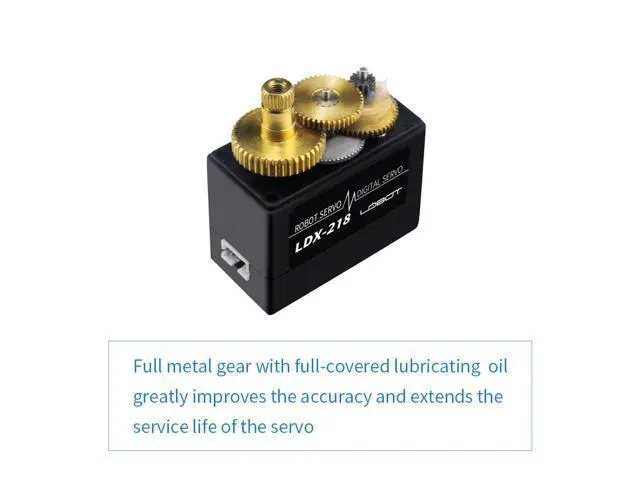 Alt view image 5 of 7 - WRIARICH LDX-218 Full Metal Gear Standard Digital Servo with 17kg High Torque Dual Ball Bearing for Robot(Control Angle 180)