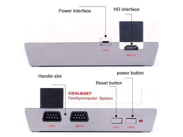 Alt view image 3 of 7 - WRIARICH Retro Classic TV Mini HDMI HD Video Game Console, Built-in 600 Games