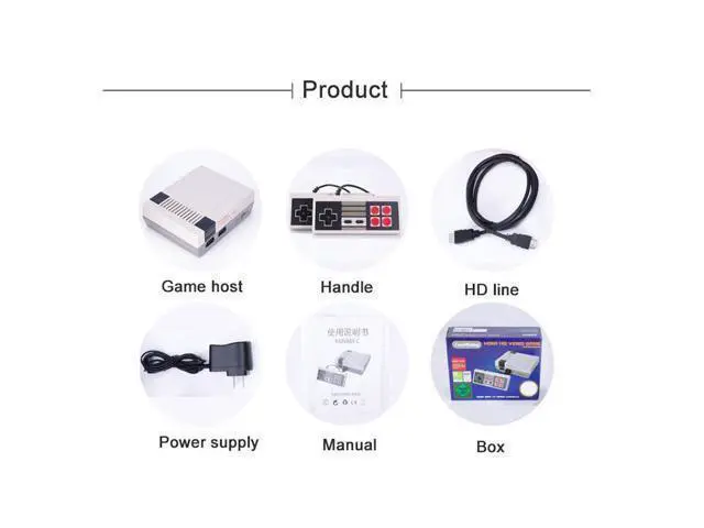 Alt view image 5 of 7 - WRIARICH Retro Classic TV Mini HDMI HD Video Game Console, Built-in 600 Games