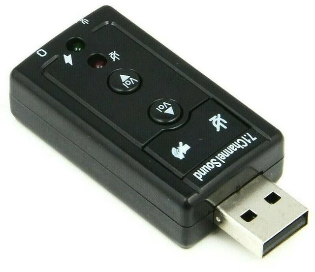 Alt view image 2 of 7 - WRIARICH USB External 7.1 Channel Audio Device Sound Card Adapter For Laptop PC Computer, Sound-Cards Headphone Audio-Adapter External Virtual Portable Stereo USB Usb-2.0