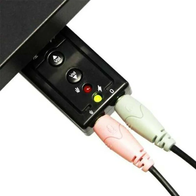 Alt view image 5 of 7 - WRIARICH USB External 7.1 Channel Audio Device Sound Card Adapter For Laptop PC Computer, Sound-Cards Headphone Audio-Adapter External Virtual Portable Stereo USB Usb-2.0