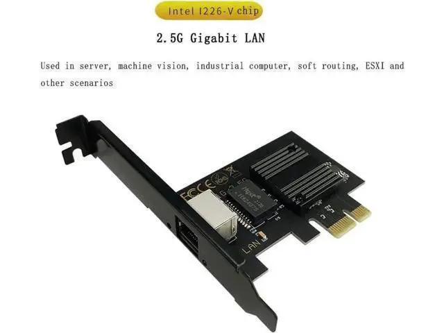 Alt view image 4 of 6 - WRIARICH 2.5Gbase-T Pcie Network Card I226-V Chip 2.5G PCI Express Gigabit Ethernet Card Wired RJ45 LAN Adapter Converter for Window 10/11