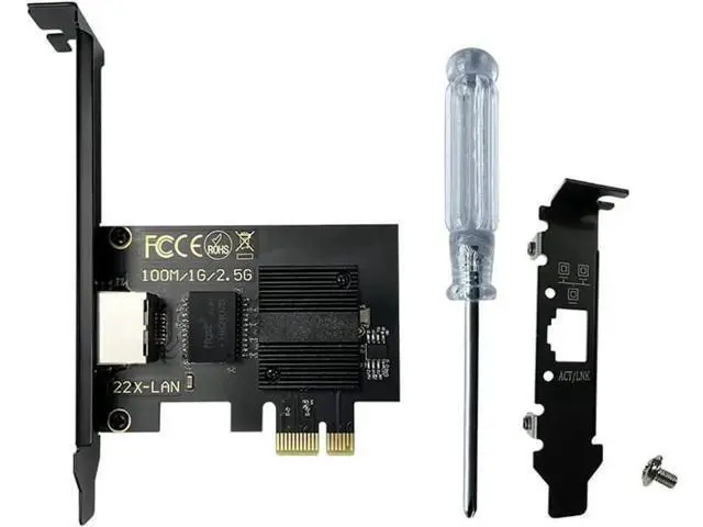 Alt view image 5 of 6 - WRIARICH 2.5Gbase-T Pcie Network Card I226-V Chip 2.5G PCI Express Gigabit Ethernet Card Wired RJ45 LAN Adapter Converter for Window 10/11