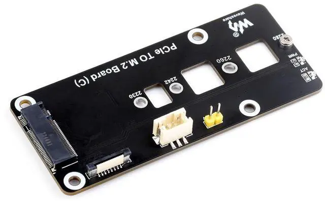 Main image of WRIARICH PCIe to M.2 Adapter Board (C) for Raspberry Pi 5,Support M.2 NVMe SSD 2230 2242 2260 2280,Supports Gen2 and Gen3 Modes
