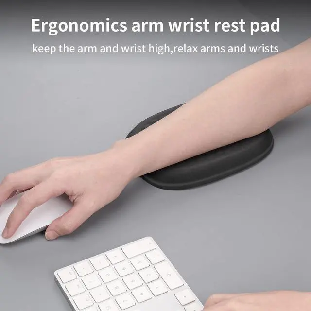 Alt view image 4 of 7 - Cloud Elbow Pad, Desk Arm Rest Support, Soft Memory Foam Wrist Rest, Ergonomic Cushion Padding, Carpal Tunnel Pain Relief Gel Mouse Pillow for Computer Laptop Office Gaming Car Chair Accessory