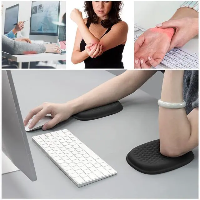 Alt view image 7 of 7 - Cloud Elbow Pad, Desk Arm Rest Support, Soft Memory Foam Wrist Rest, Ergonomic Cushion Padding, Carpal Tunnel Pain Relief Gel Mouse Pillow for Computer Laptop Office Gaming Car Chair Accessory