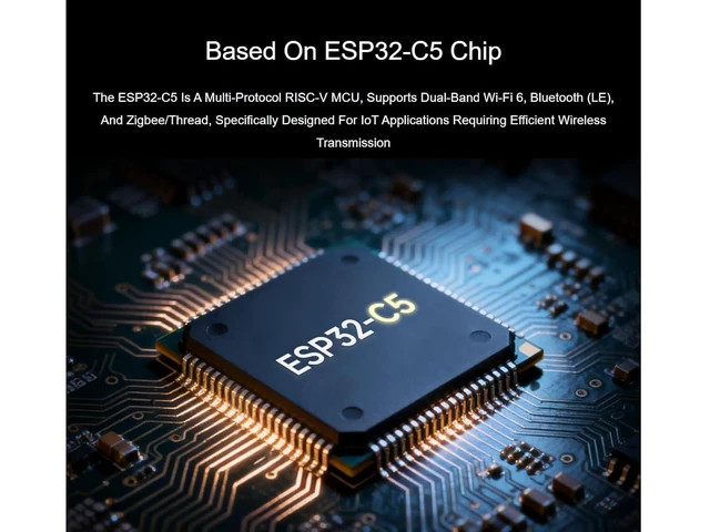 Alt view image 4 of 7 - WRIARICH ESP32-C5 Mini 2.4GHz/5GHz Dual-Band Wi-Fi Development Board with pre-soldered Header Based on ESP32-C5-HF4Integrated Bluetooth 5 (LE),IEEE 802.15.4 Wireless Communications