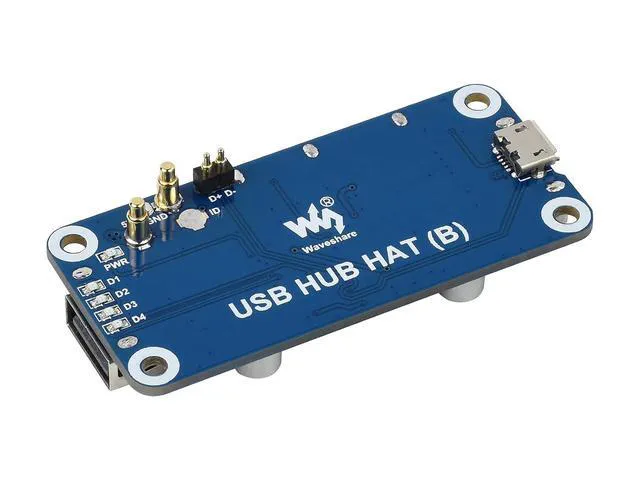 Alt view image 2 of 7 - WRIARICH USB HUB HAT B Expansion Board for Raspberry Pi 4 B/3 B+/3 A+/2 B/Zero/Zero 2 W/W/WH,PC,4 USB Ports Compatible with USB2.0/1.1