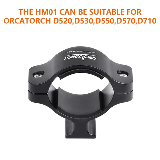 Alt view image 2 of 5 - WRIARICH HM01 Helmet Mount Flashlight Holder with Aircraft-Grade High Strength Aluminum Material, Scuba Accessories for D520, D530, D550, D570, D710 Dive Light