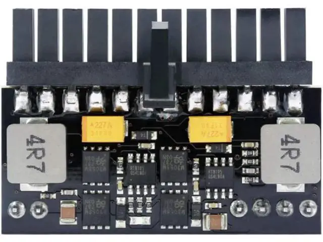 Alt view image 4 of 7 - WRIARICH Misaso 150W 24Pin 12V DC Input 150P Output Realan Mini ITX Pico PSU DC ATX PC Switch DC-DC ATX Power Supply for Computer