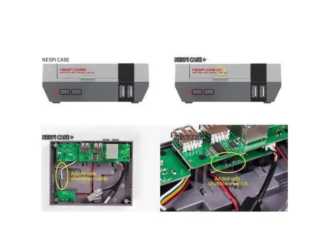 Alt view image 6 of 6 - WRIARICH Retroflag NESPi Case+ Game Console Box With LED Indicator For Raspberry Pi Retroflag NESPi Case+
