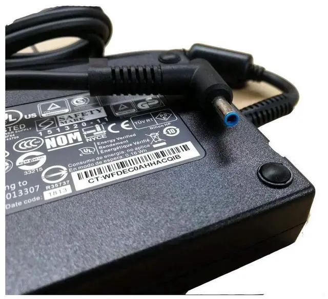 Alt view image 5 of 7 - WRIARICH 19.5V 10.3A 200W Charger Replacement for HP OMEN 15-ce198wm 15-ce199nr Laptop PC TPN-CA03 815680-002/001 Slim Power Supply Adapter Cord