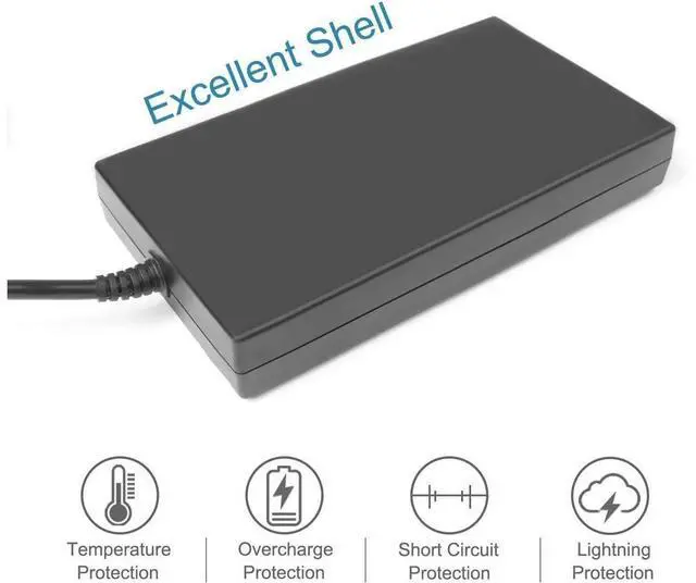 Alt view image 7 of 7 - WRIARICH 19.5V 10.3A 200W Charger Replacement for HP OMEN 15-ce198wm 15-ce199nr Laptop PC TPN-CA03 815680-002/001 Slim Power Supply Adapter Cord