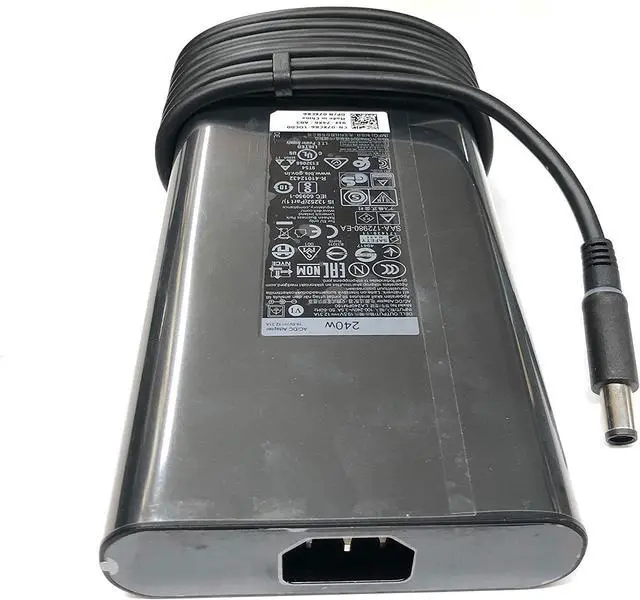 Alt view image 5 of 6 - WRIARICH New 240-Watt 7.4mm Charger Adapter Replacement for Dell Alienware Area-51m Gaming Laptop with AC Power Supply Cord