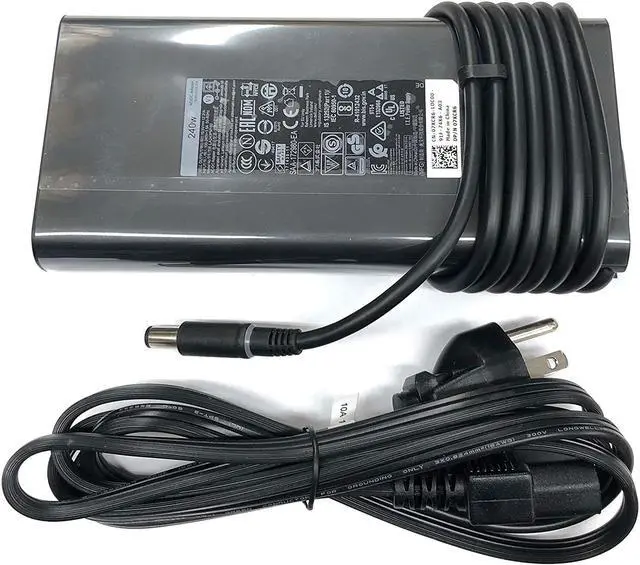 Alt view image 2 of 6 - WRIARICH New 240-Watt 7.4mm Charger Adapter Replacement for Dell Alienware Area-51m Gaming Laptop with AC Power Supply Cord