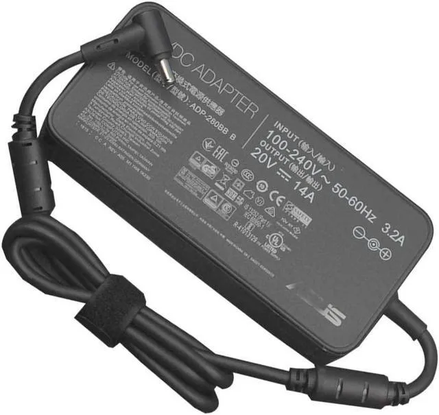 Alt view image 2 of 6 - WRIARICH 280W Charger Replacement for Asus ProArt StudioBook Pro X W730 Gaming Laptop ADP-280BB B 20V 14A 42A Power Supply Adapter Cord