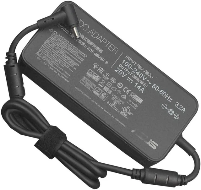 Alt view image 2 of 5 - WRIARICH 280W Charger Replacement for Asus ProArt StudioBook One W590G6T Gaming Laptop ADP-280BB B 20V 14A 12A Power Supply Adapter Cord