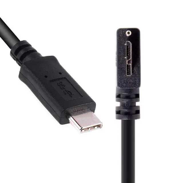 Alt view image 8 of 14 - Cable 5Gbps USB-C Type-C Host to Micro USB3.0 Screw Mount 90 Degree Right Angled for Industrial Camera Storage