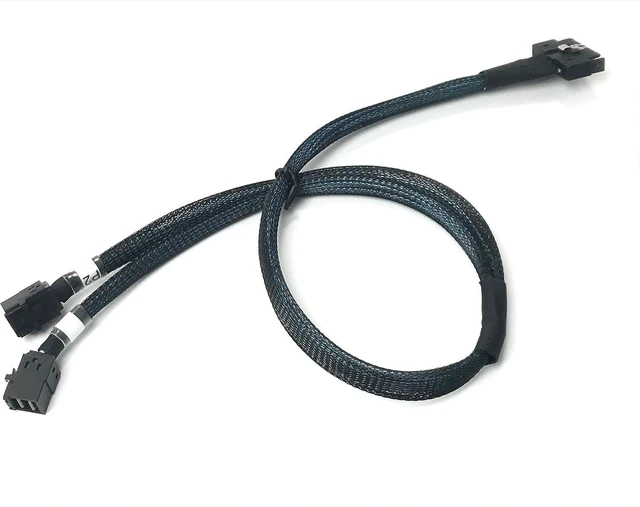 Alt view image 2 of 3 - WRIARICH MCIO x8 74 Pin (NVMe) to 2X SFF-8643 NVMe 75 CM