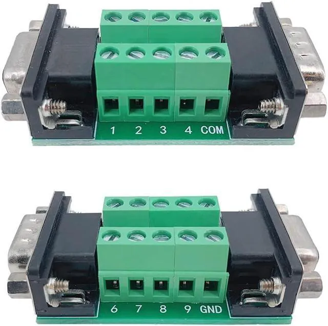 Alt view image 2 of 7 - WRIARICH 10pcs DB9 Male to Female Terminal Breakout Board, RS232 D-SUB Serial to 9pin Port Terminal Block Gender Changer Connector