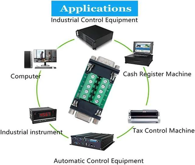 Alt view image 7 of 7 - WRIARICH 10pcs DB9 Male to Female Terminal Breakout Board, RS232 D-SUB Serial to 9pin Port Terminal Block Gender Changer Connector